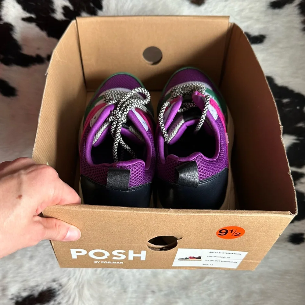POSH Brand Colorful Womens Sneaker 9 - Picture 6 of 7